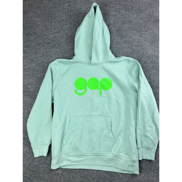 GAP Bubble Logo Hoodie Men's XL Blue Green Pullover Sweatshirt - Picture 1 of 5